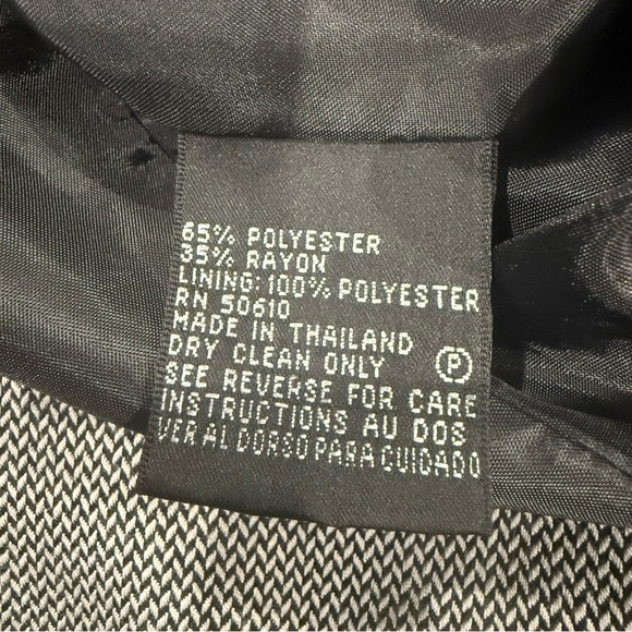 Ann Klein Suits Gray‎ houndstooth Blazer - Picture 5 of 5